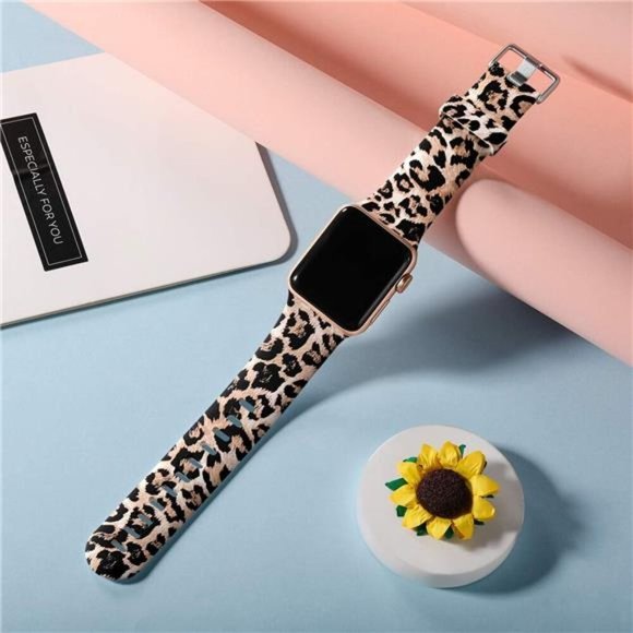 NEW Luxury Classic Leopard Apple Watch Band - Picture 2 of 6